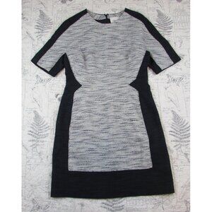 3.1 Phillip Lim woven linen cotton navy career work designer sheath dress sz 6